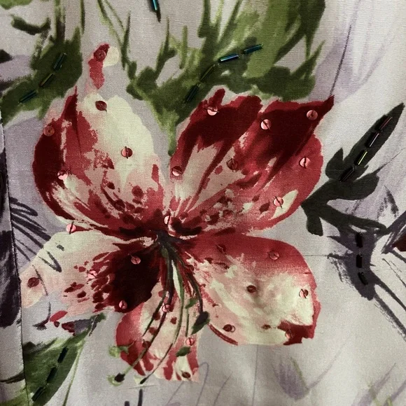 Cold water creek violet sleeveless dress. - Picture 2 of 7